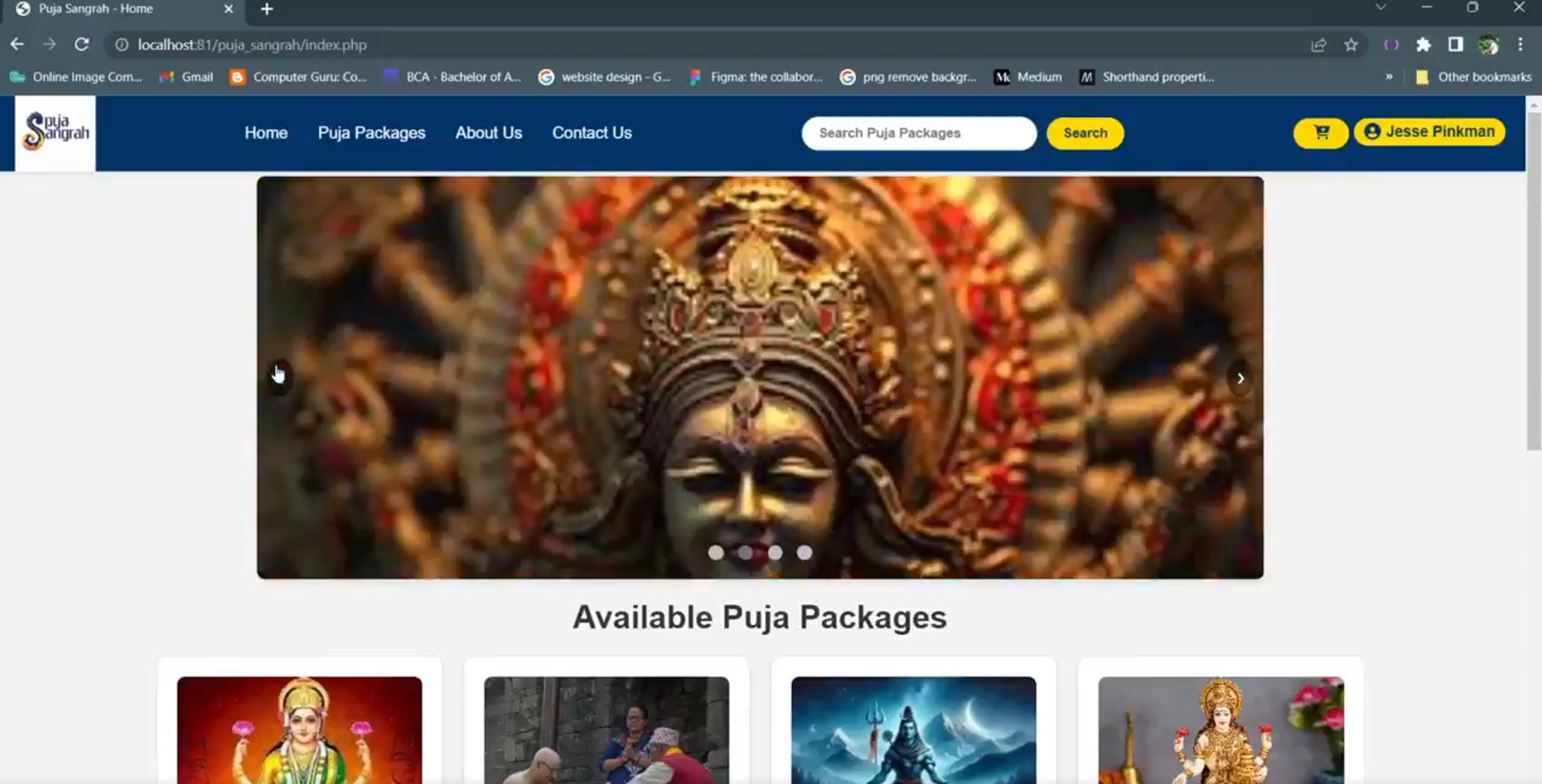 Puja Sangrah (E-Commerce in PHP)